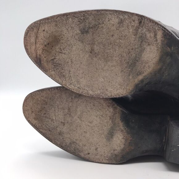 Lucchese Full Quill Ostrich Cowboy Boots Men's 9EE Black Cherry Leather Western - Picture 13 of 14